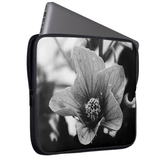 Schwarzweißfotografie Laptopschutzhülle (Vorne Rechts)