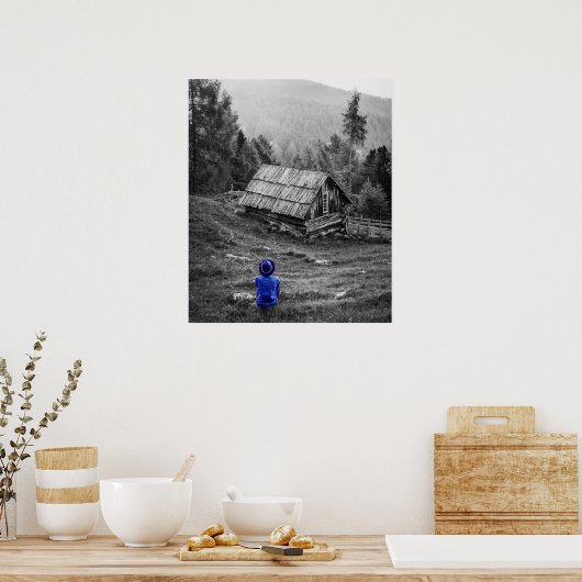 Schwarzweißfotografie Poster (Küche)