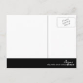 Schwarzweißfotografie Postkarte (Rückseite)