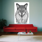 Schwarzweißfuchs | AI Art Poster