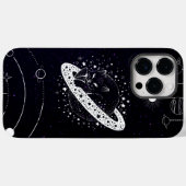 Schwarzweißgalaxie Case-Mate iPhone Hülle (Rückseite (Horizontal))