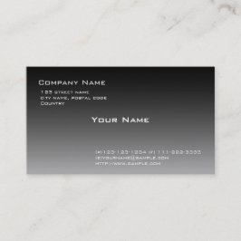 Schwarzweißgefälle Visitenkarte