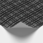 Schwarzweißgeometrie Ama Geschenkpapier (Ecke)