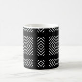 Schwarzweißgeometrie Ama Kaffeetasse (Mittel)