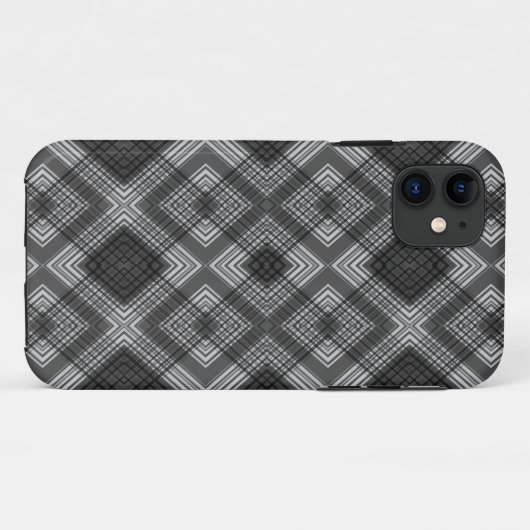 Schwarzweißgeometrie Case-Mate iPhone Hülle (Rückseite (Horizontal))