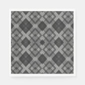 Schwarzweißgeometrie Serviette (Vorderseite)