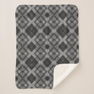 Schwarzweißgeometrie Sherpadecke