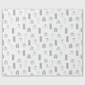 Schwarzweißgeschenke - Farbverpackungspapier Geschenkpapier (Flach)