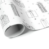 Schwarzweißgeschenke - Farbverpackungspapier Geschenkpapier (Rolleneckpunkt)