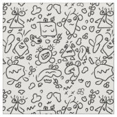 Schwarzweißgewebe Stoff (Nahaufnahme)