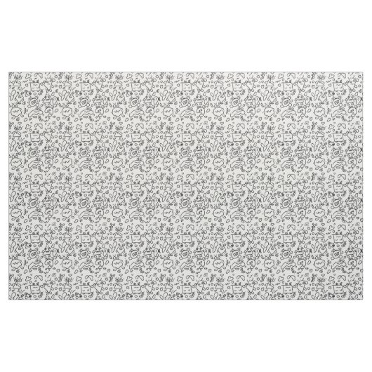 Schwarzweißgewebe Stoff (Fat Quarter (45,7 x 55,9 cm))