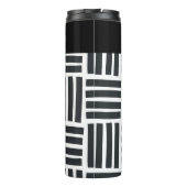 Schwarzweißgewebe Thermosbecher (Rückseite)