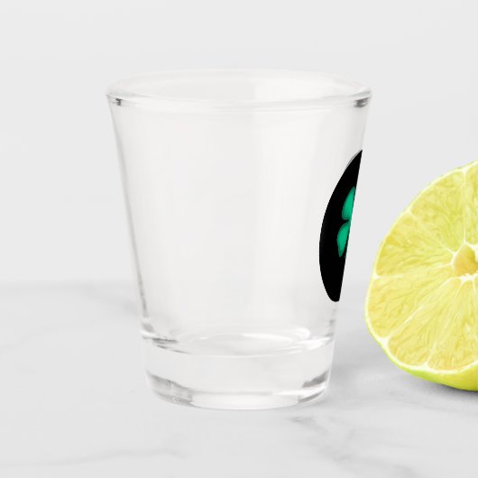 Schwarzweißglas Schnapsglas (Links)