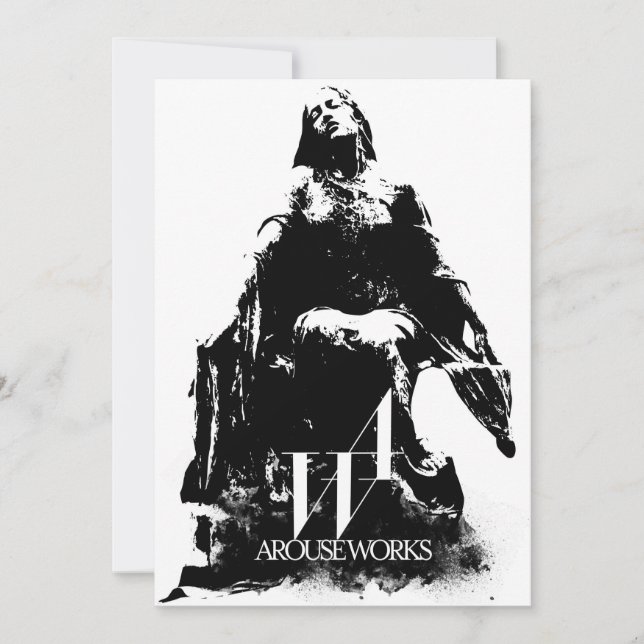 Schwarzweißgrafik (Vorderseite)