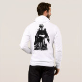 Schwarzweißgrafik Hoodie (Schwarz voll)