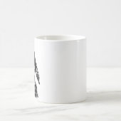 Schwarzweißgrafik Kaffeetasse (Mittel)