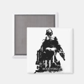 Schwarzweißgrafik Magnet (Vorderseite/Rückseite)