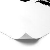 Schwarzweißgrafik Poster (Ecke)