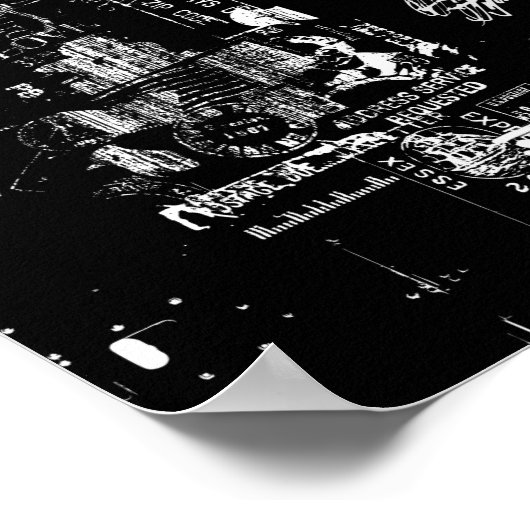 Schwarzweißgrundel-Poster Poster (Ecke)