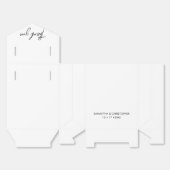 Schwarzweißhandschrift Geschenkschachtel (Ungefaltet)