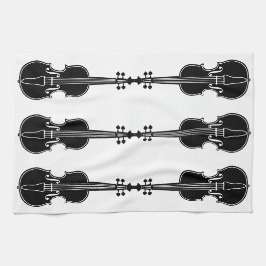 Schwarzweißhandtuch Geschirrtuch (Horizontal)