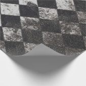 Schwarzweißharlequin-Grafik Geschenkpapier (Ecke)