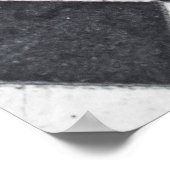 Schwarzweißharlequin-Grafik Poster (Ecke)