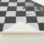 Schwarzweißharlequin-Grafik Sherpadecke (3/4)