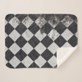 Schwarzweißharlequin-Grafik Sherpadecke (Vorderseite (Horizontal))