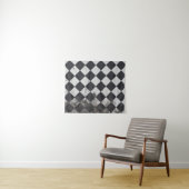Schwarzweißharlequin-Grafik Wandteppich (Beispiel (Horizontal))