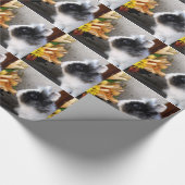 Schwarzweißhase Geschenkpapier (Ecke)