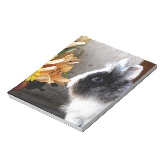 Schwarzweißhase Notizblock (Rotiert)