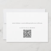 Schwarzweißherz-Schriftart Save the Date (Rückseite)