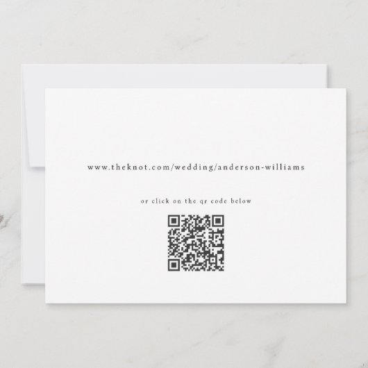 Schwarzweißherz-Schriftart Save the Date (Rückseite)