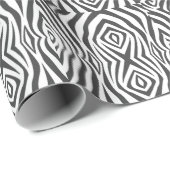 Schwarzweißiger Tiger Geschenkpapier (Rolleneckpunkt)