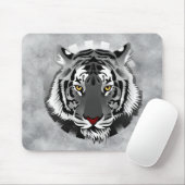 Schwarzweißiger Tiger Mousepad (Mit Mouse)