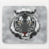 Schwarzweißiger Tiger Mousepad (Vorne)