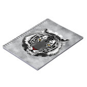 Schwarzweißiger Tiger Notizblock (Linke Seite)