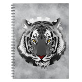 Schwarzweißiger Tiger Notizblock (Vorderseite)