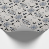 Schwarzweißkaleidoskopgraffiti Geschenkpapier (Ecke)