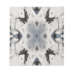 Schwarzweißkaleidoskopgraffiti Notizblock