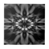 Schwarzweißkaleidoskopmuster Fliese (Vorderseite)