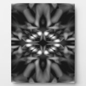 Schwarzweißkaleidoskopmuster Fotoplatte (Vorderseite)