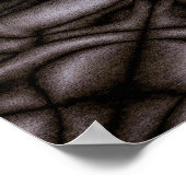 Schwarzweißkaleidoskopmuster Poster (Ecke)