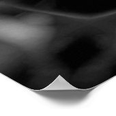 Schwarzweißkaleidoskopmuster Poster (Ecke)