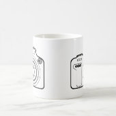 Schwarzweißkamera Kaffeetasse (Mittel)