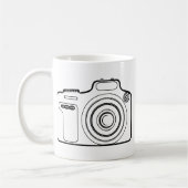 Schwarzweißkamera Kaffeetasse (Links)