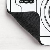 Schwarzweißkamera Mousepad (Ecke)