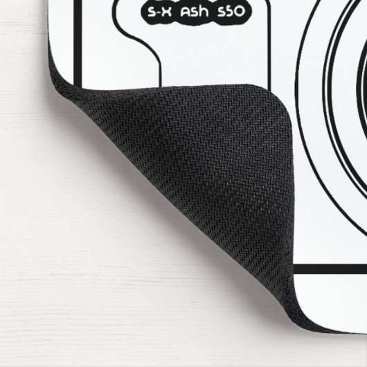 Schwarzweißkamera Mousepad (Ecke)
