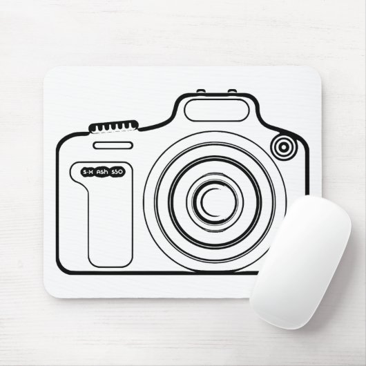 Schwarzweißkamera Mousepad (Mit Mouse)
